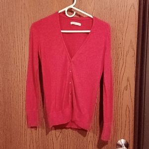 Women's Old Navy Fuscia Pink Cardigan Sweater, Size Small